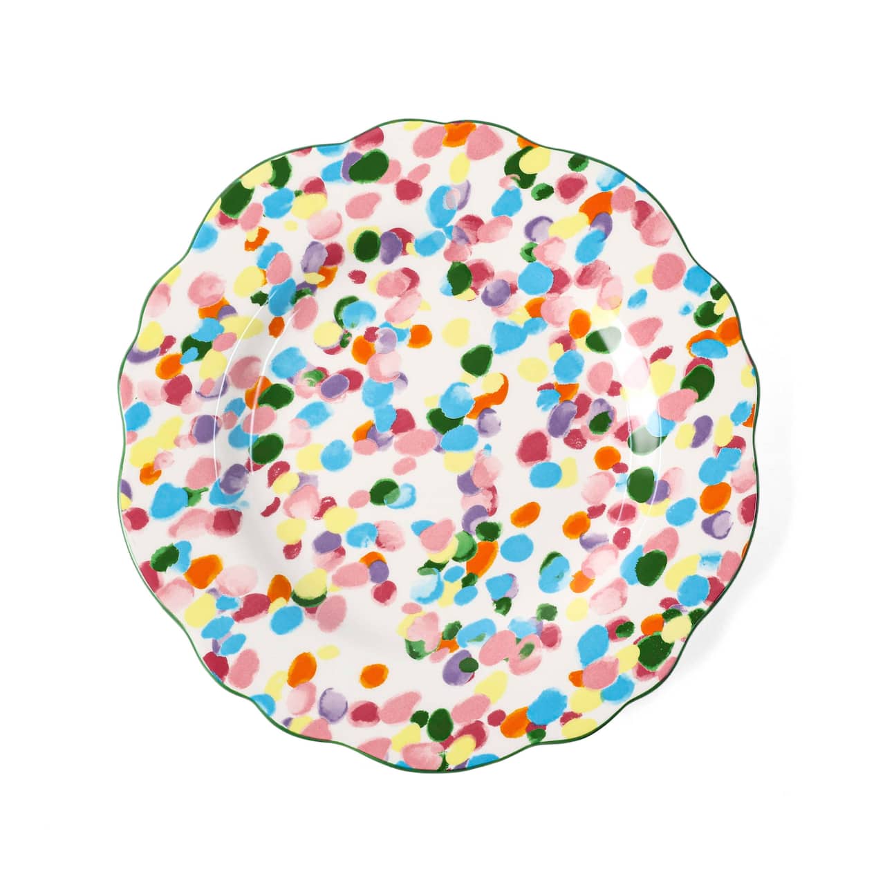 10" Multicolor Dots Dinner Plate by Ashland®
